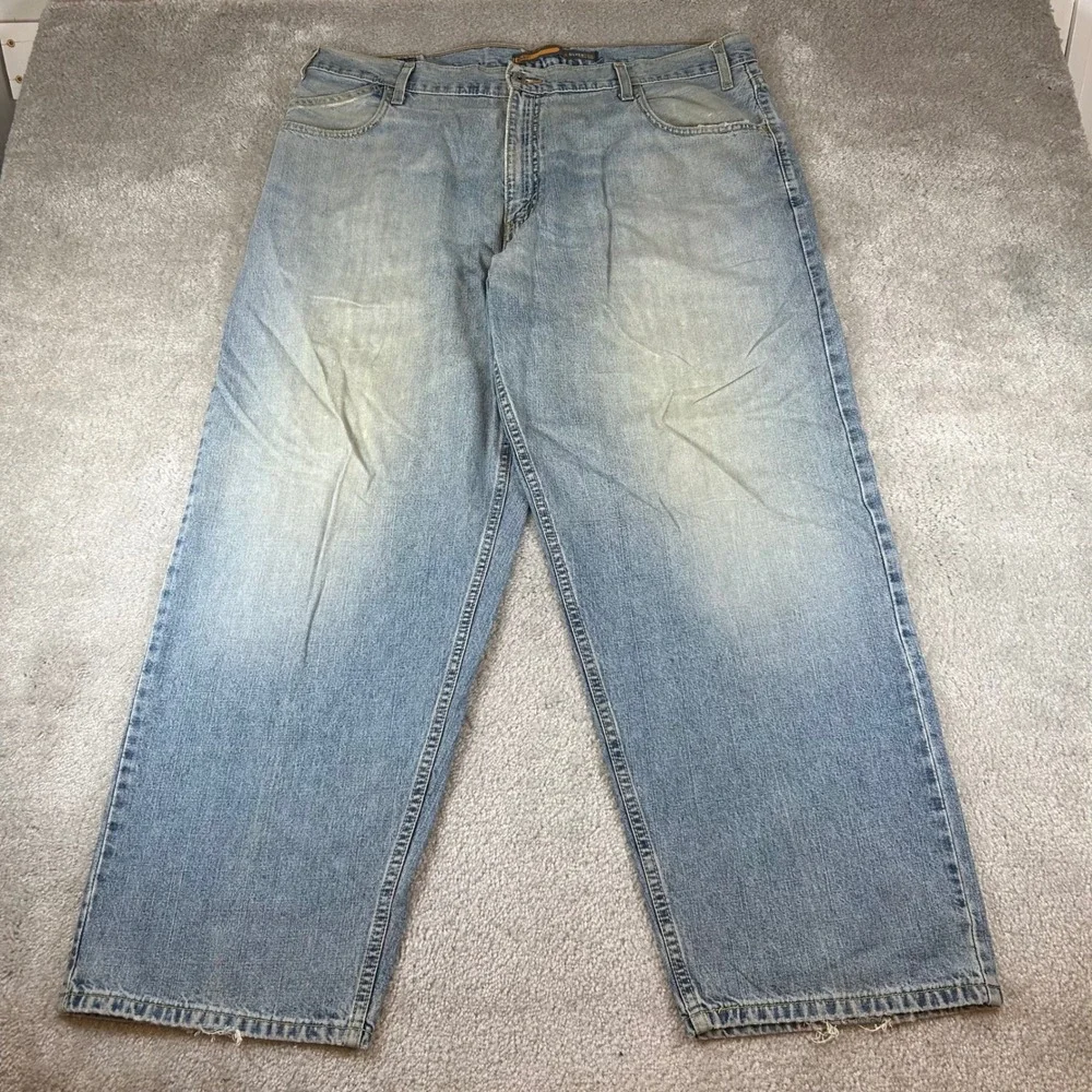 Vintage 90s Levis SilverTab Baggy Jeans Men 40x30 Light Blue Relaxed Fit Y2K